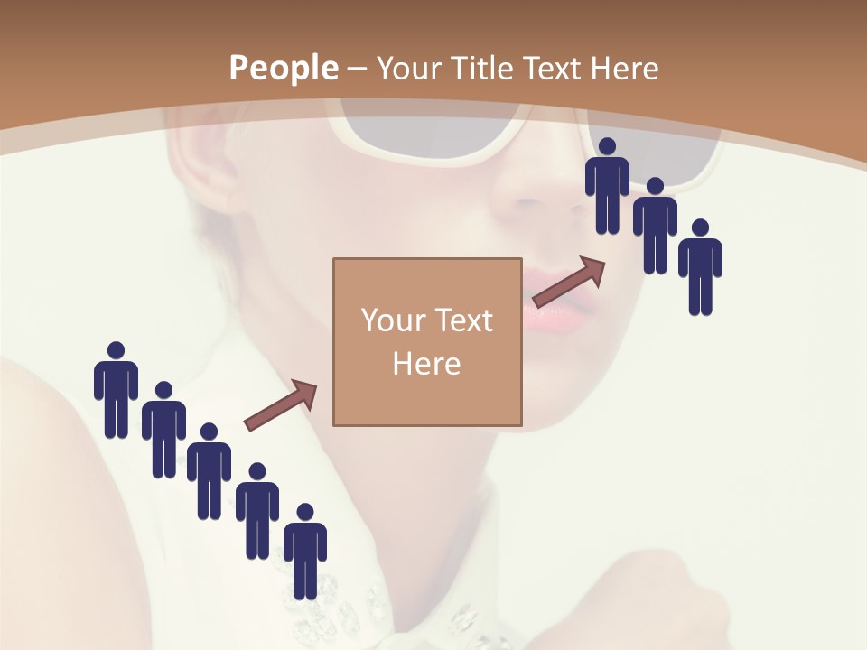 A Woman Wearing Sunglasses And A White Shirt PowerPoint Template