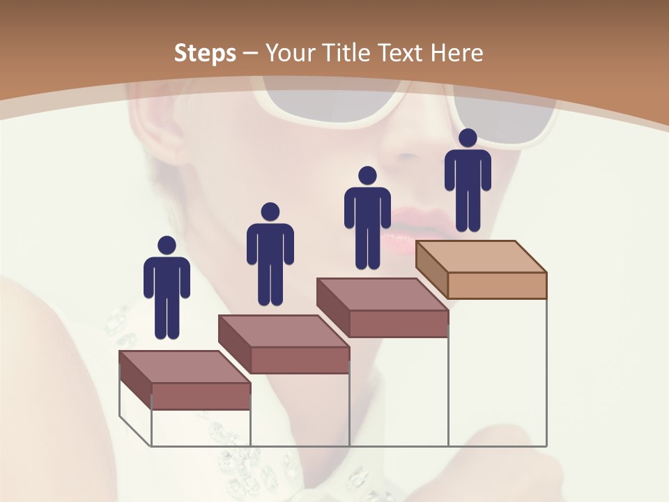 A Woman Wearing Sunglasses And A White Shirt PowerPoint Template