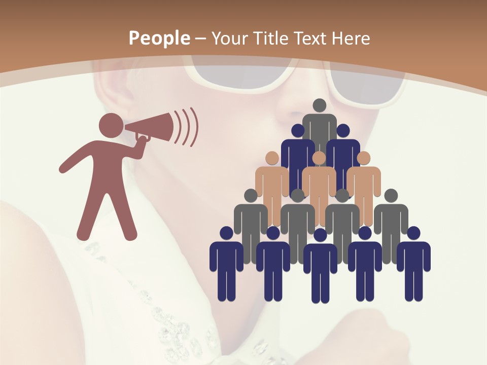 A Woman Wearing Sunglasses And A White Shirt PowerPoint Template