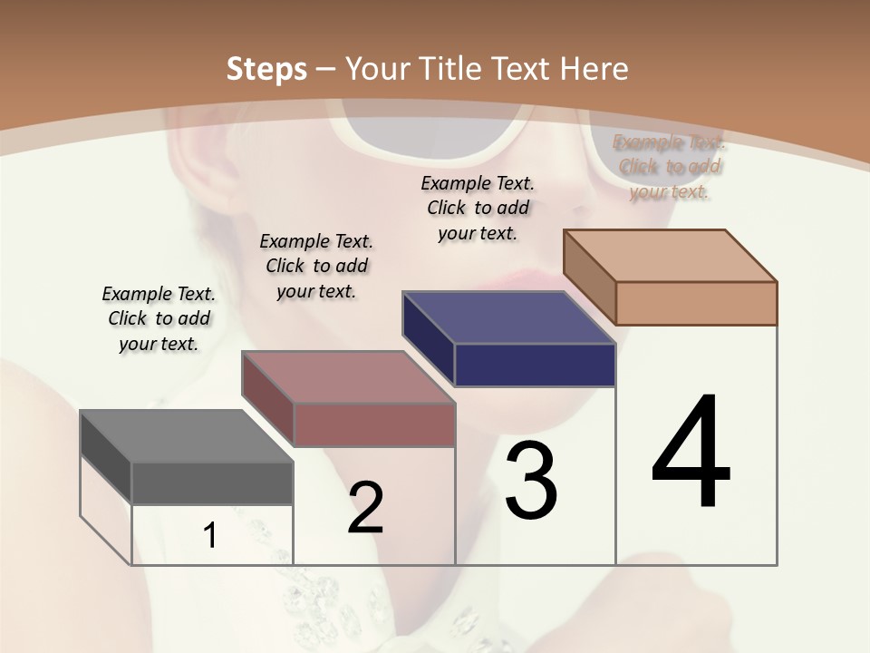 A Woman Wearing Sunglasses And A White Shirt PowerPoint Template