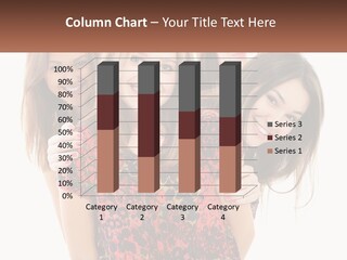 A Group Of Young Women Standing Next To Each Other PowerPoint Template