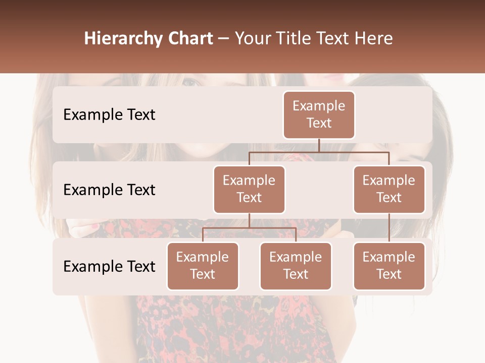 A Group Of Young Women Standing Next To Each Other PowerPoint Template
