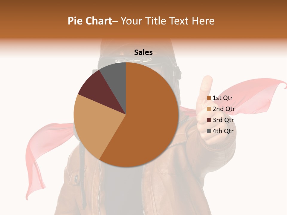A Young Boy Wearing A Leather Jacket And Goggles Giving A Thumbs Up PowerPoint Template