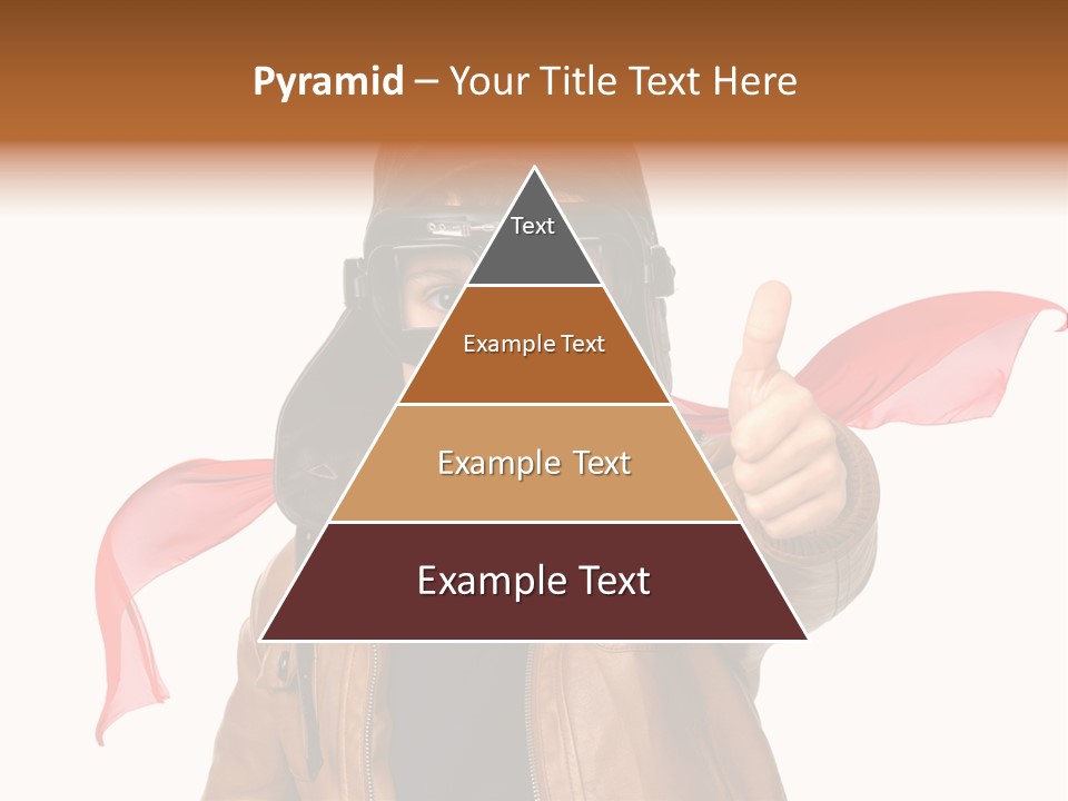 A Young Boy Wearing A Leather Jacket And Goggles Giving A Thumbs Up PowerPoint Template