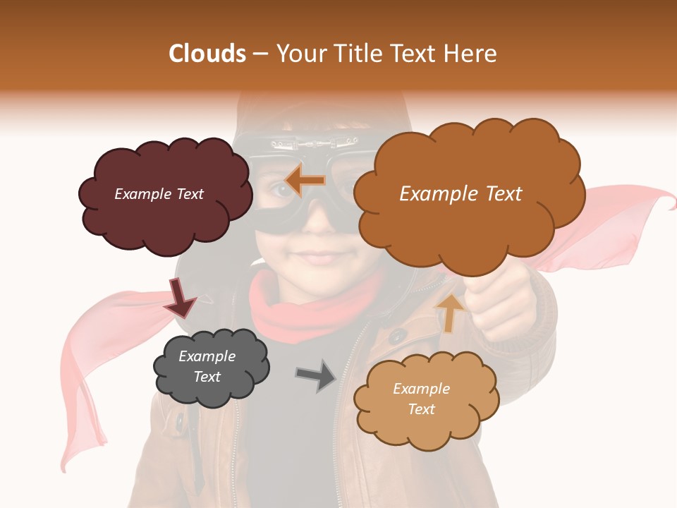 A Young Boy Wearing A Leather Jacket And Goggles Giving A Thumbs Up PowerPoint Template