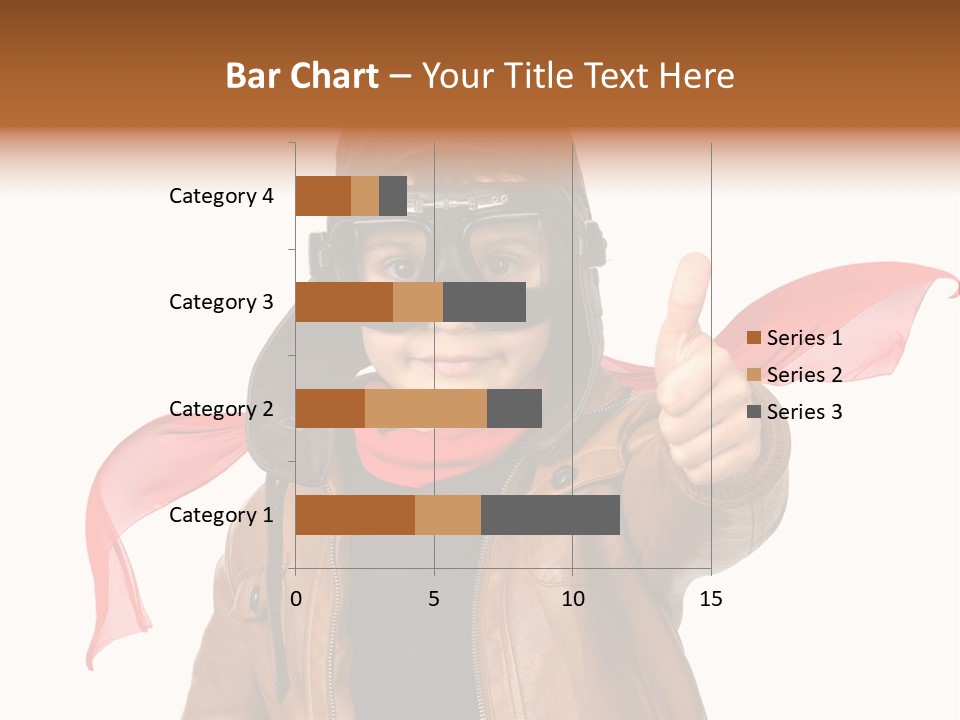 A Young Boy Wearing A Leather Jacket And Goggles Giving A Thumbs Up PowerPoint Template