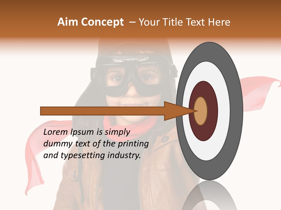 A Young Boy Wearing A Leather Jacket And Goggles Giving A Thumbs Up PowerPoint Template