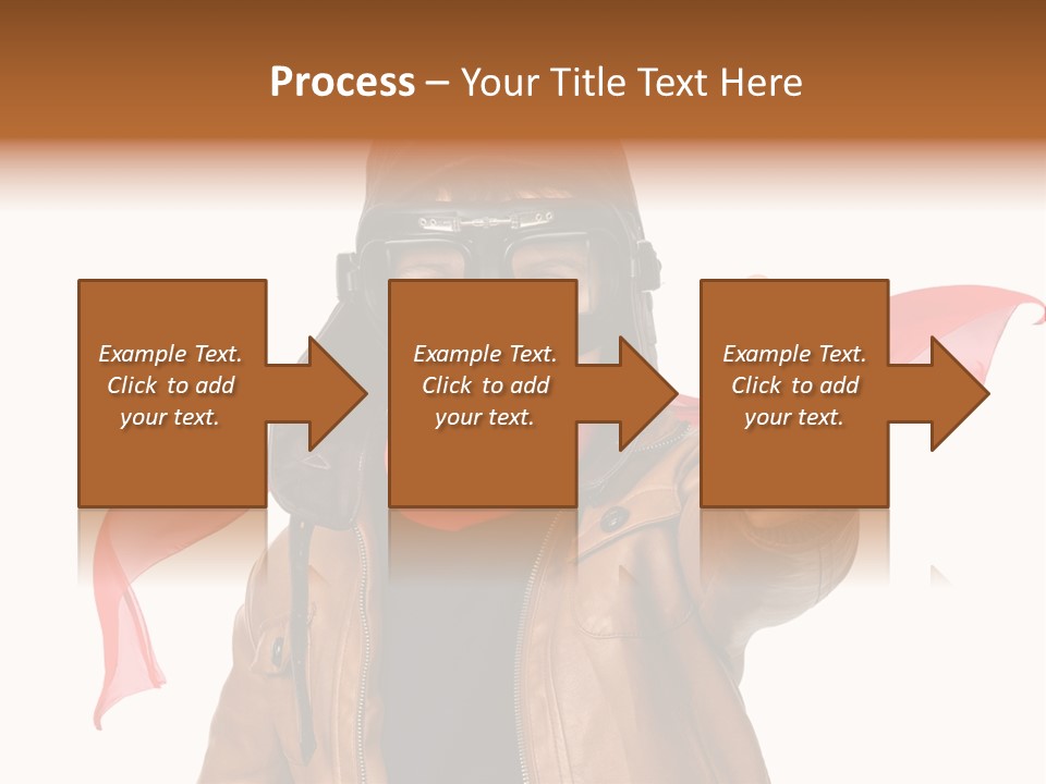 A Young Boy Wearing A Leather Jacket And Goggles Giving A Thumbs Up PowerPoint Template