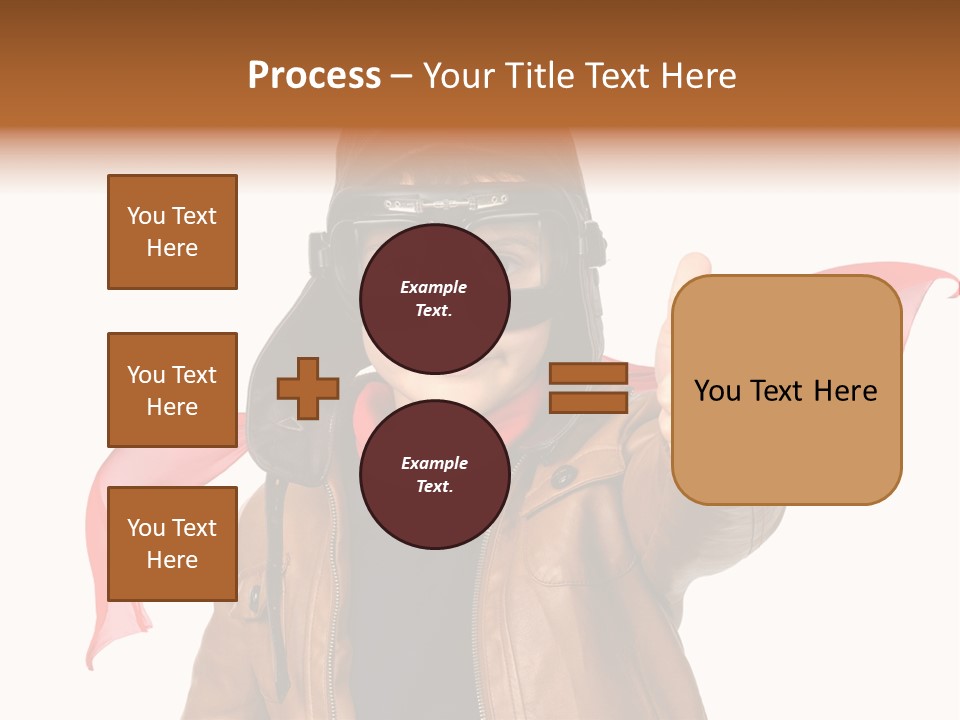 A Young Boy Wearing A Leather Jacket And Goggles Giving A Thumbs Up PowerPoint Template