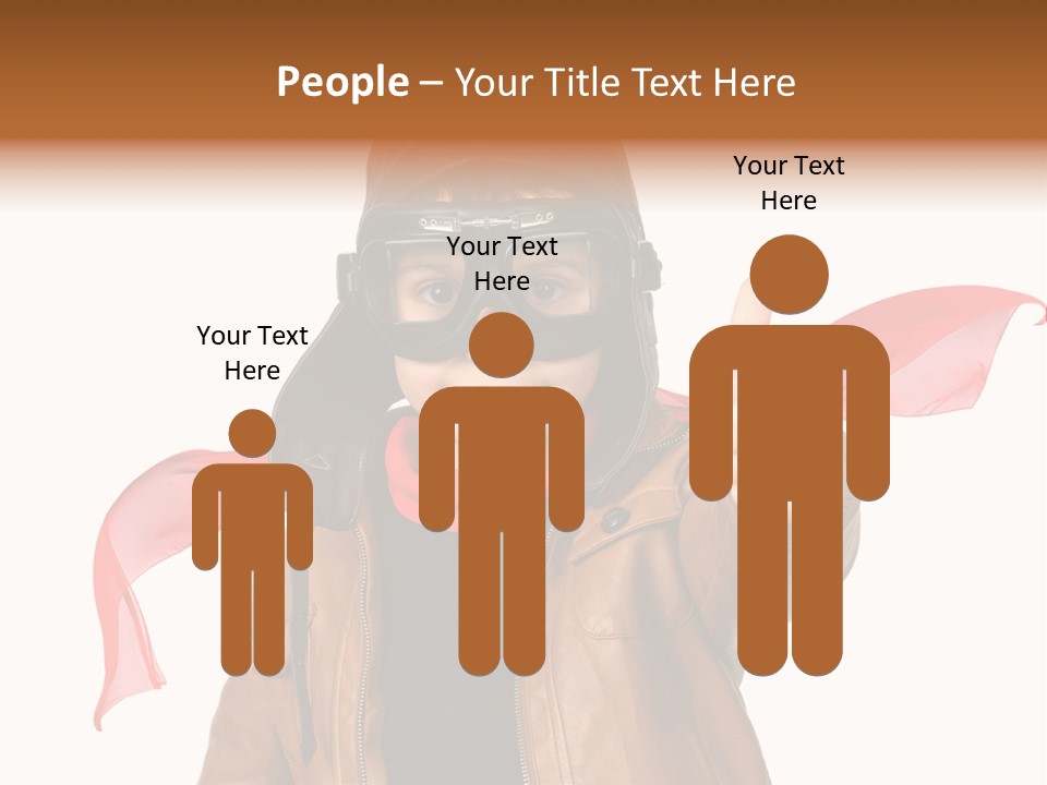 A Young Boy Wearing A Leather Jacket And Goggles Giving A Thumbs Up PowerPoint Template