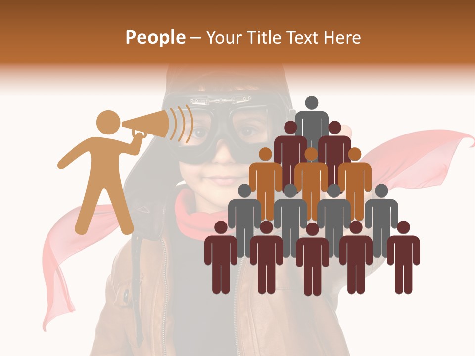 A Young Boy Wearing A Leather Jacket And Goggles Giving A Thumbs Up PowerPoint Template