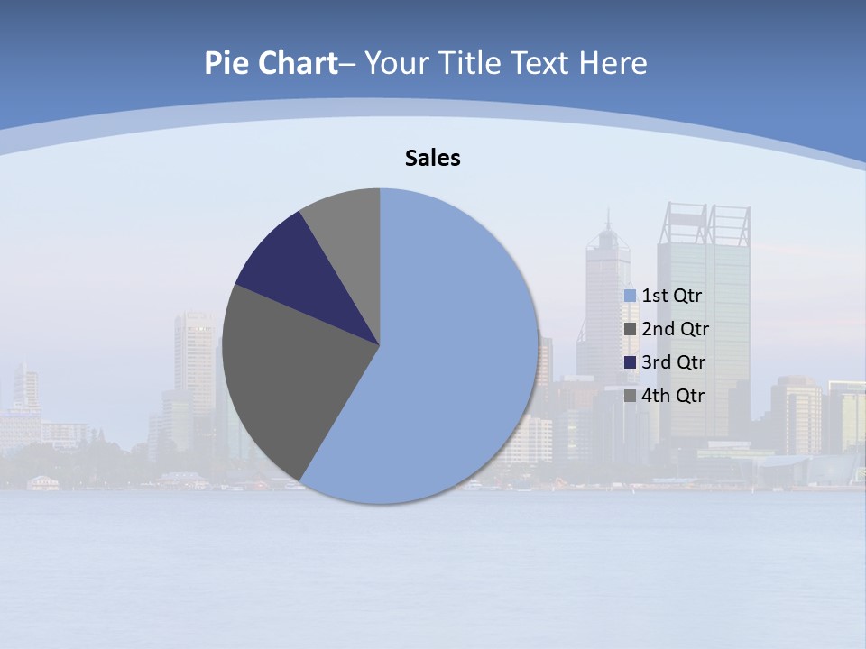 A City Skyline With A Blue Sky In The Background PowerPoint Template