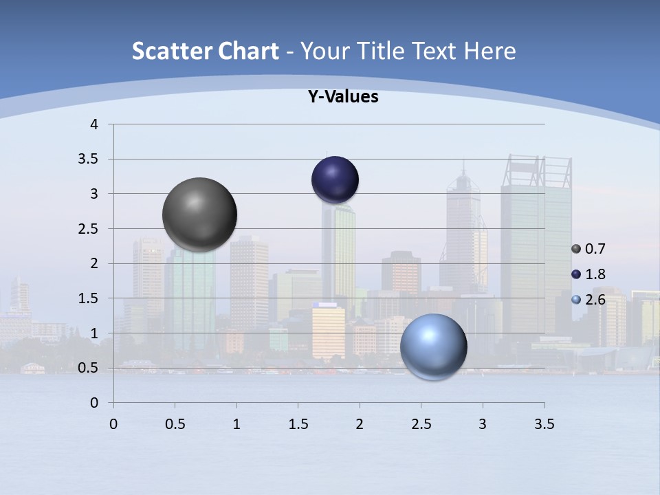 A City Skyline With A Blue Sky In The Background PowerPoint Template