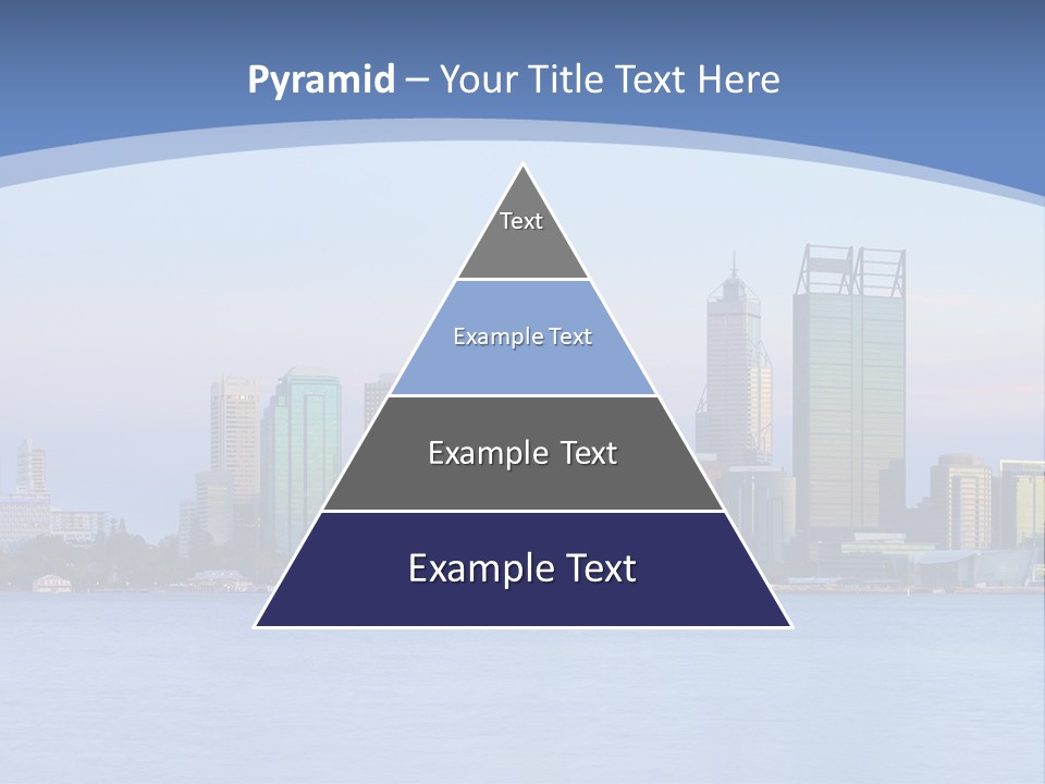 A City Skyline With A Blue Sky In The Background PowerPoint Template