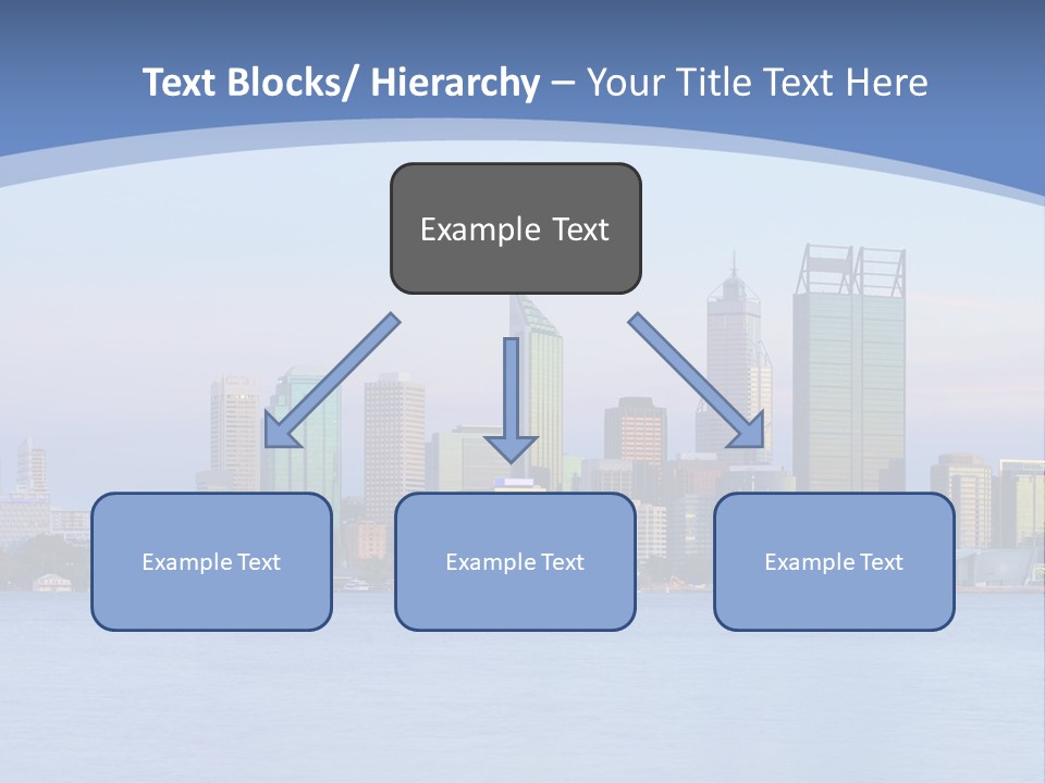 A City Skyline With A Blue Sky In The Background PowerPoint Template