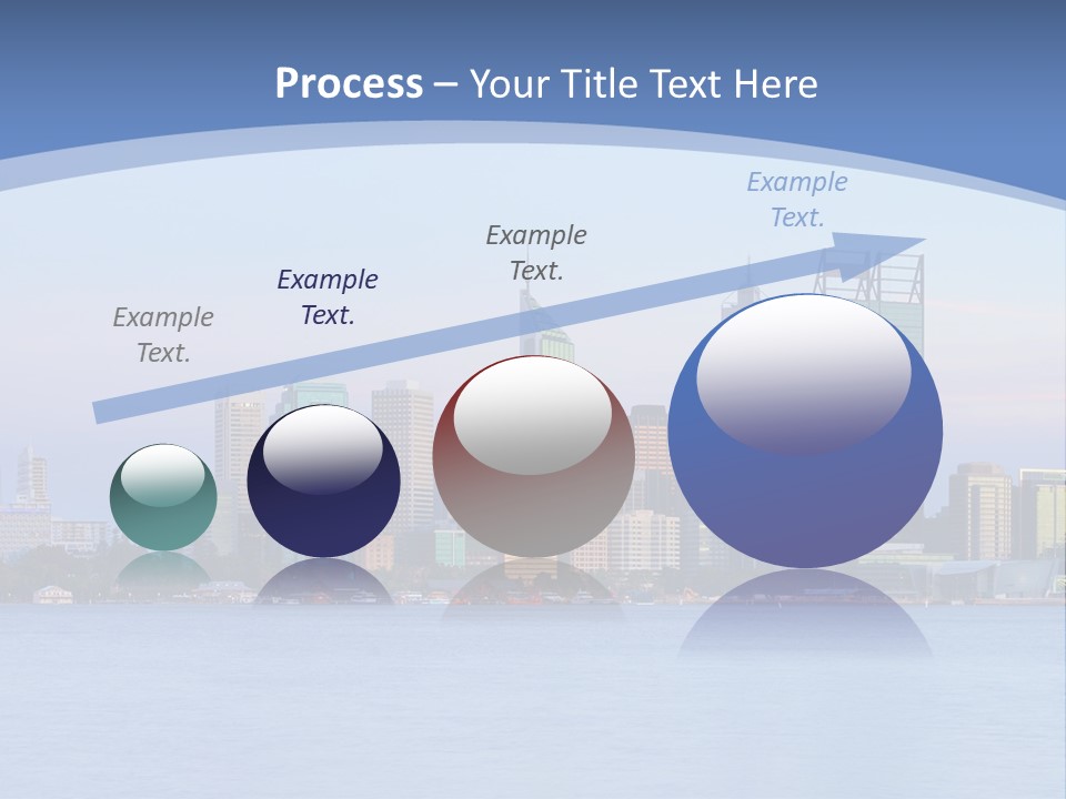 A City Skyline With A Blue Sky In The Background PowerPoint Template