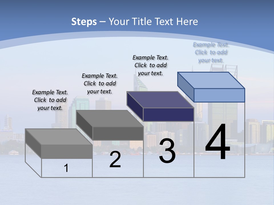 A City Skyline With A Blue Sky In The Background PowerPoint Template