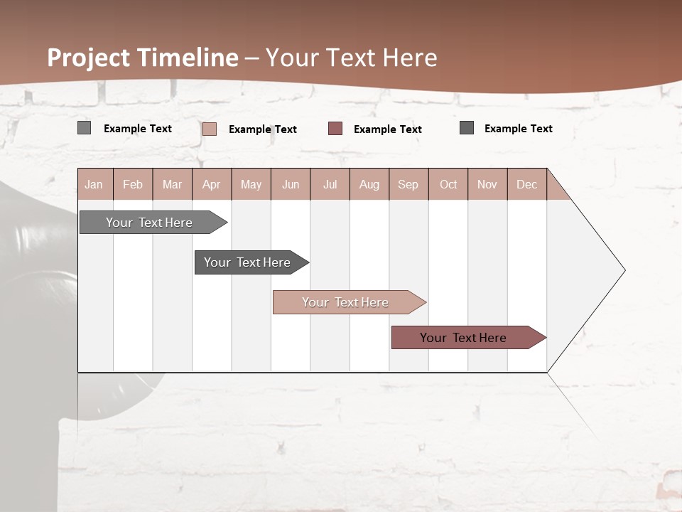 A Black Leather Chair Sitting In Front Of A Brick Wall PowerPoint Template