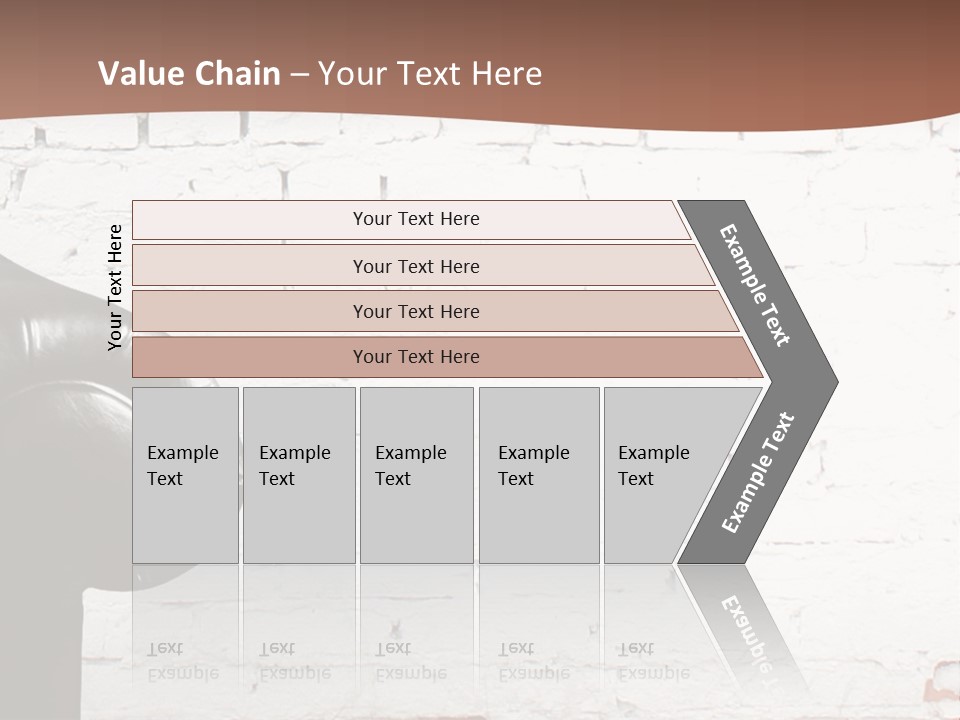 A Black Leather Chair Sitting In Front Of A Brick Wall PowerPoint Template