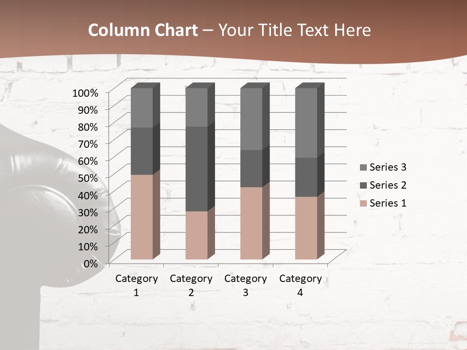 A Black Leather Chair Sitting In Front Of A Brick Wall PowerPoint Template