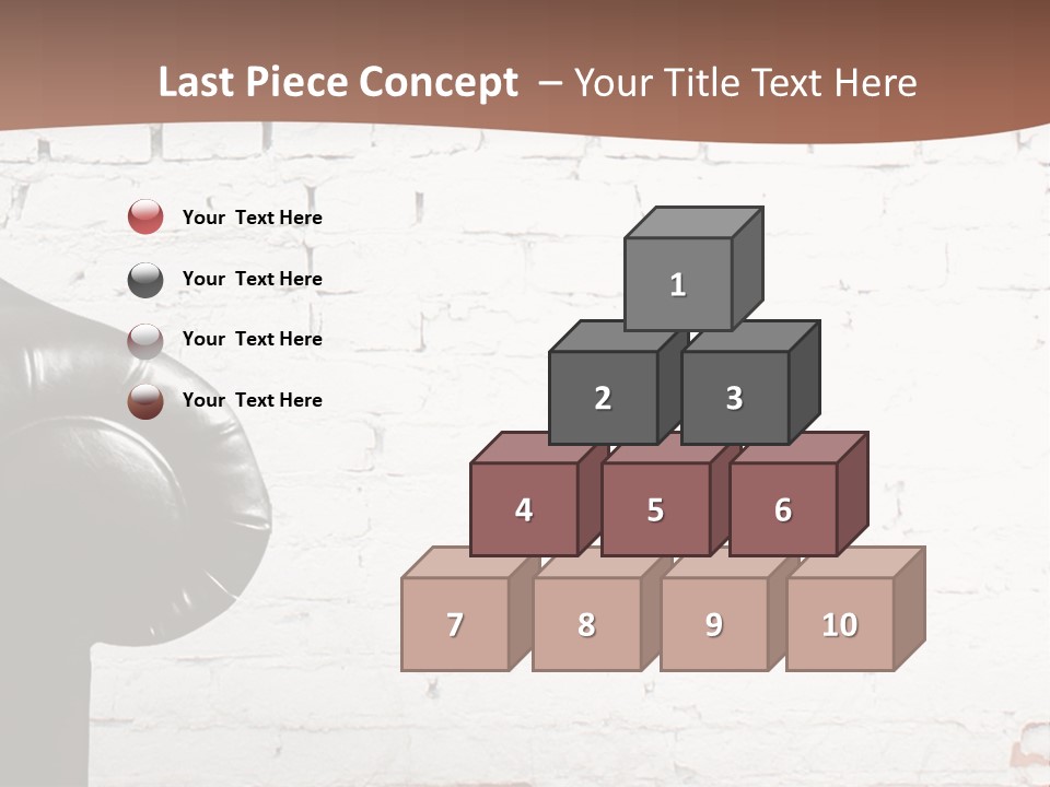 A Black Leather Chair Sitting In Front Of A Brick Wall PowerPoint Template