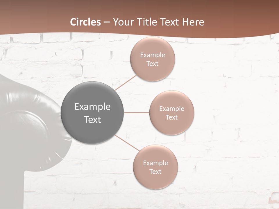 A Black Leather Chair Sitting In Front Of A Brick Wall PowerPoint Template