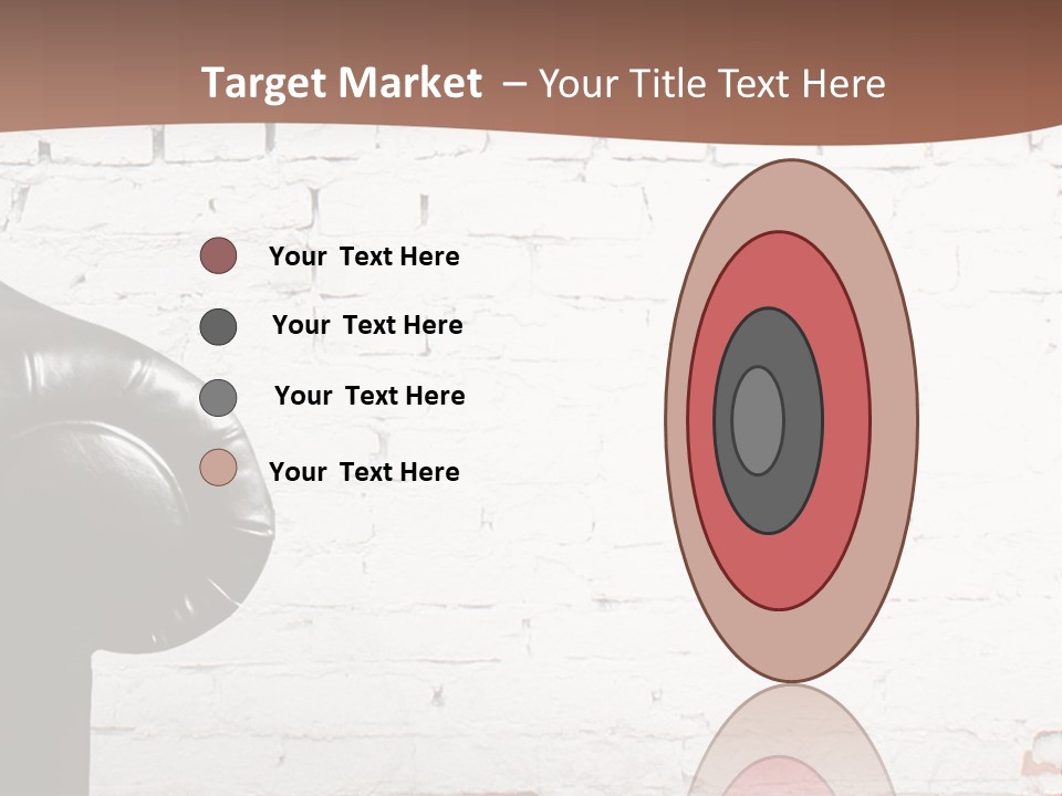 A Black Leather Chair Sitting In Front Of A Brick Wall PowerPoint Template