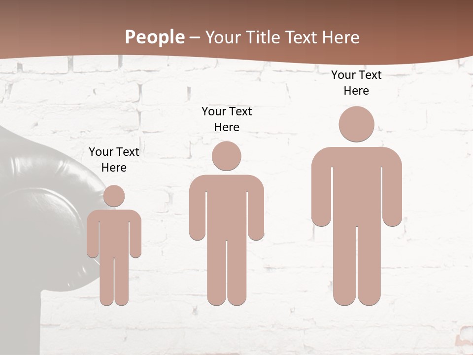 A Black Leather Chair Sitting In Front Of A Brick Wall PowerPoint Template