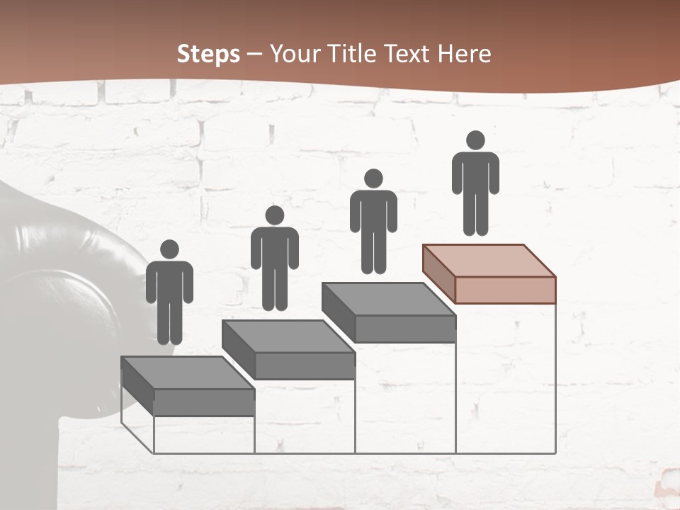 A Black Leather Chair Sitting In Front Of A Brick Wall PowerPoint Template