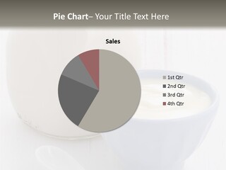 A Bowl Of Yogurt Next To A Bottle Of Milk PowerPoint Template