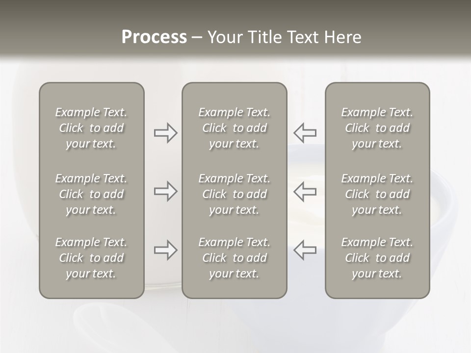 A Bowl Of Yogurt Next To A Bottle Of Milk PowerPoint Template