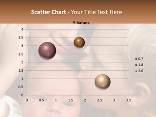 A Group Of Young Children Kissing Each Other PowerPoint Template