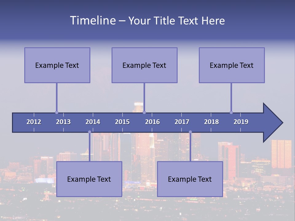 A City Skyline With Mountains In The Background PowerPoint Template