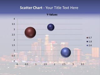 A City Skyline With Mountains In The Background PowerPoint Template