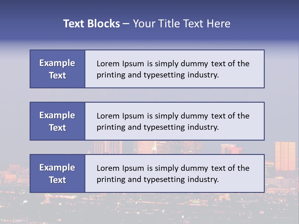 A City Skyline With Mountains In The Background PowerPoint Template