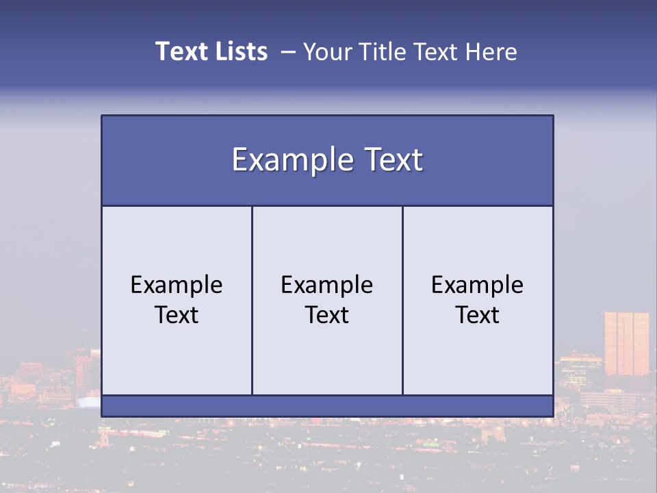 A City Skyline With Mountains In The Background PowerPoint Template