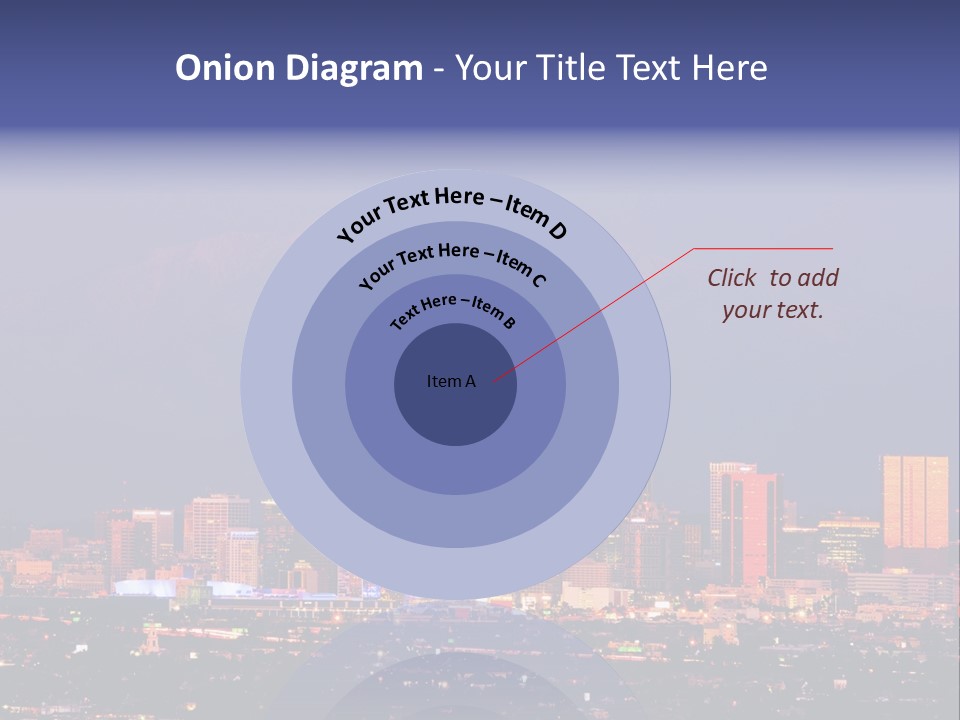 A City Skyline With Mountains In The Background PowerPoint Template