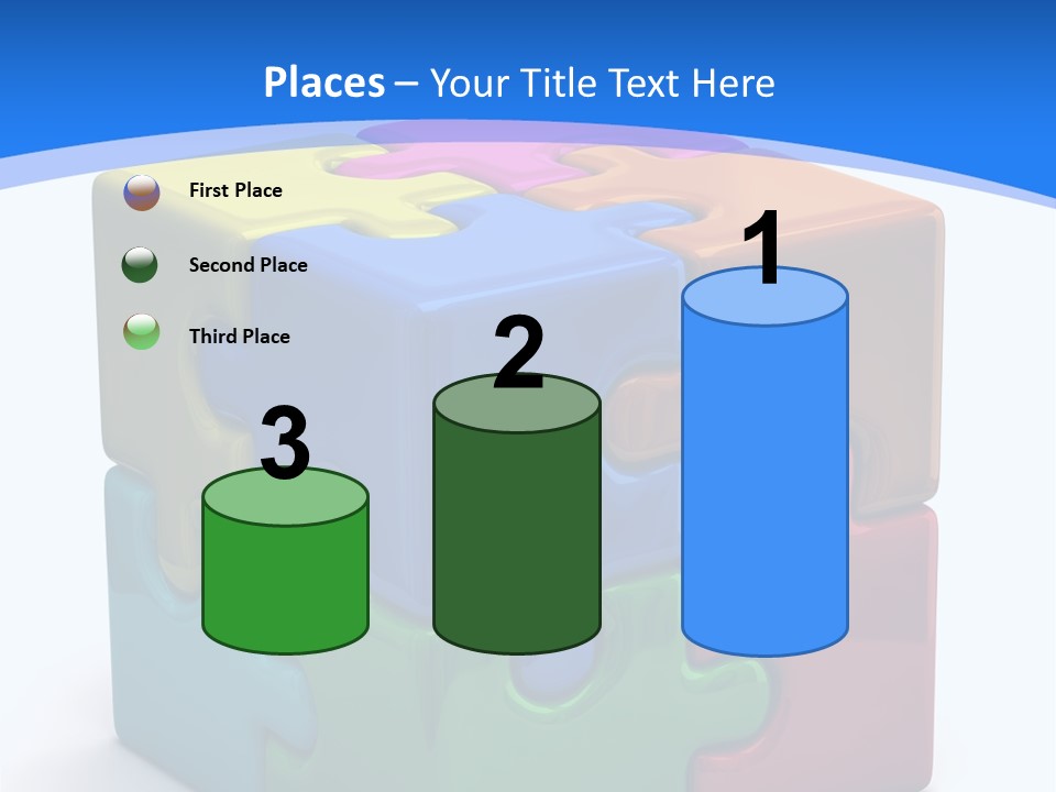 A Colorful Puzzle Piece Powerpoint Presentation PowerPoint Template