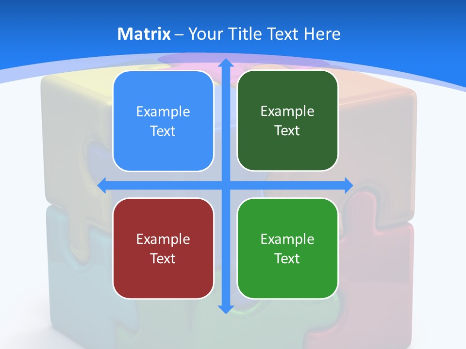 A Colorful Puzzle Piece Powerpoint Presentation PowerPoint Template