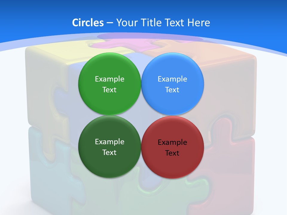 A Colorful Puzzle Piece Powerpoint Presentation PowerPoint Template