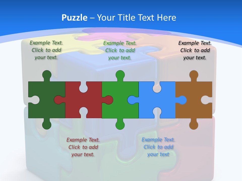 A Colorful Puzzle Piece Powerpoint Presentation PowerPoint Template