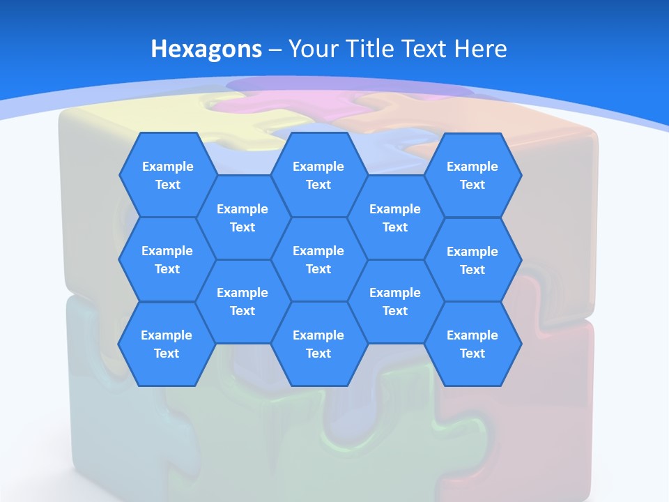 A Colorful Puzzle Piece Powerpoint Presentation PowerPoint Template