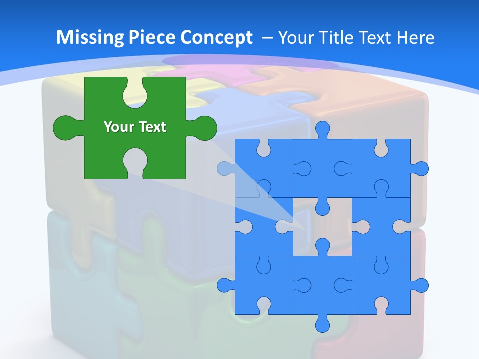 A Colorful Puzzle Piece Powerpoint Presentation PowerPoint Template