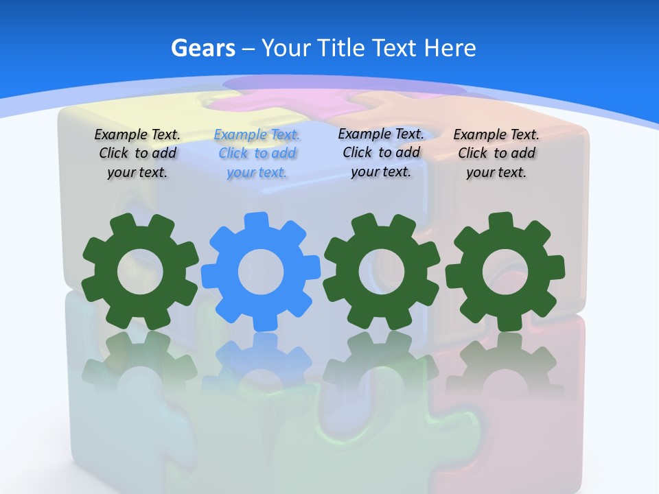 A Colorful Puzzle Piece Powerpoint Presentation PowerPoint Template