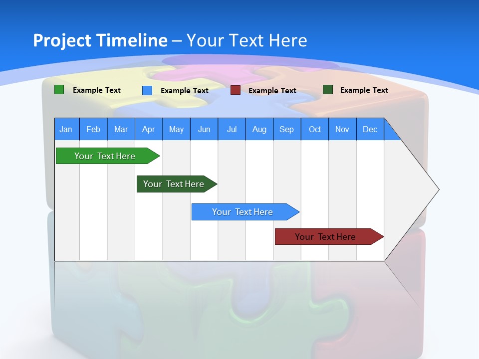 A Colorful Puzzle Piece Powerpoint Presentation PowerPoint Template