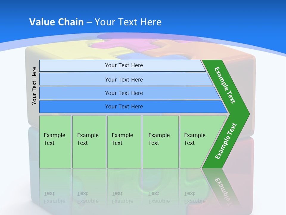 A Colorful Puzzle Piece Powerpoint Presentation PowerPoint Template