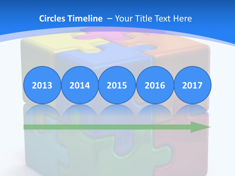 A Colorful Puzzle Piece Powerpoint Presentation PowerPoint Template