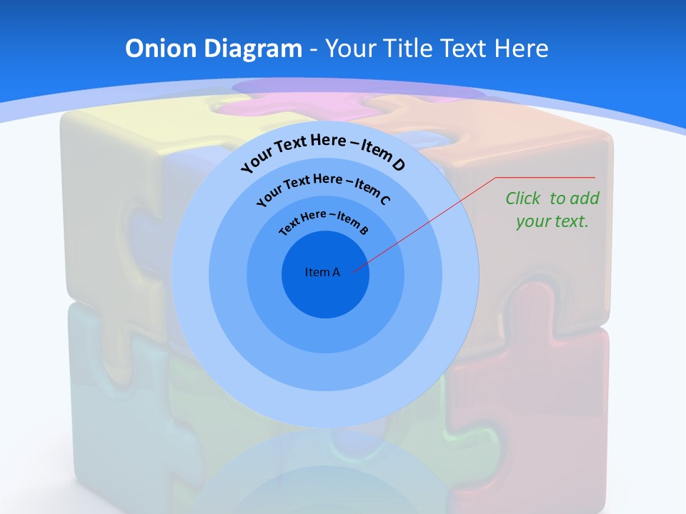 A Colorful Puzzle Piece Powerpoint Presentation PowerPoint Template
