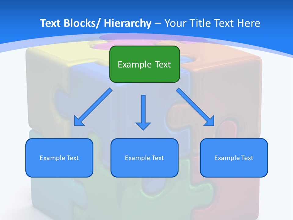 A Colorful Puzzle Piece Powerpoint Presentation PowerPoint Template