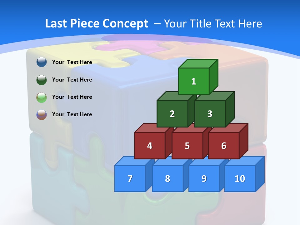 A Colorful Puzzle Piece Powerpoint Presentation PowerPoint Template